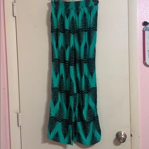 Aqua Palapalai aloha print Pants
